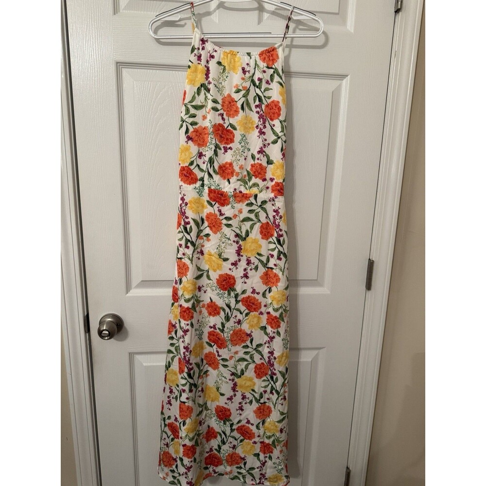 NWT Francesca's Johnie Halter Dress Sz XL Floral Midi Cottagecore Girly - Picture 8 of 16